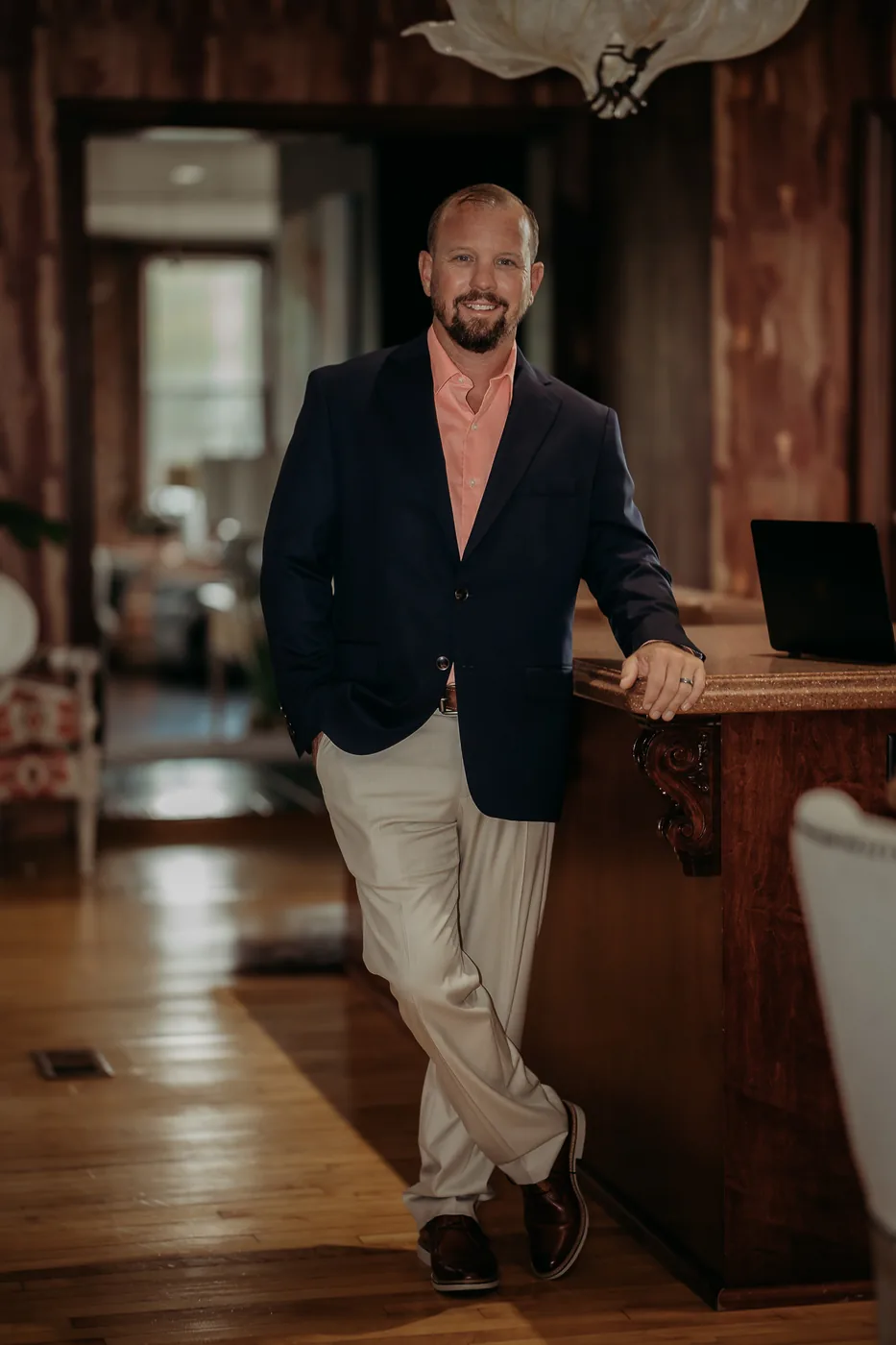 Dave Dempsey, Realtor and licensed auctioneer, in his office